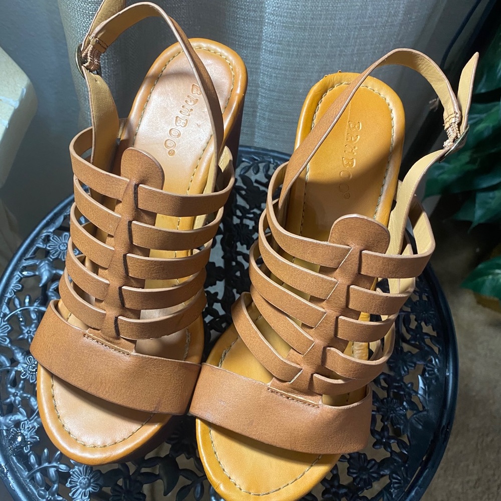 Bamboo Platform heels